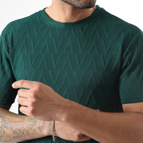 LBO - Ensemble Tee Shirt Et Short Jogging 0387 Vert Bouteille
