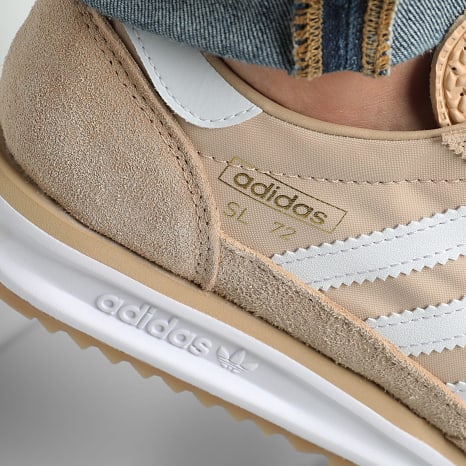 Adidas Originals - Zapatillas SL 72 RS JQ9557 Beige Mágico Calzado Blanco Azul Pájaro