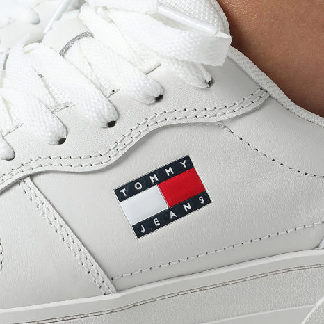 Tommy Jeans - Baskets Femme The Greenwich Leather 3006 Ecru