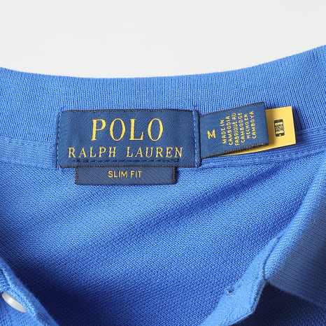 Polo Ralph Lauren - Polo Manches Courtes Slim Original Player Bleu Roi