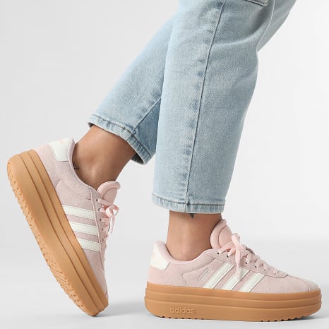 Adidas Sportswear - Baskets Femme Bold 3 Stripes Pink Off White Gum