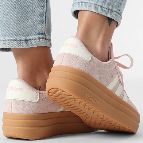 Adidas Sportswear - Baskets Femme Bold 3 Stripes Pink Off White Gum