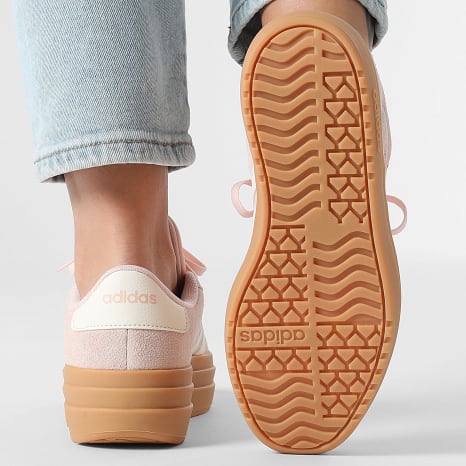 Adidas Sportswear - Baskets Femme Bold 3 Stripes Pink Off White Gum