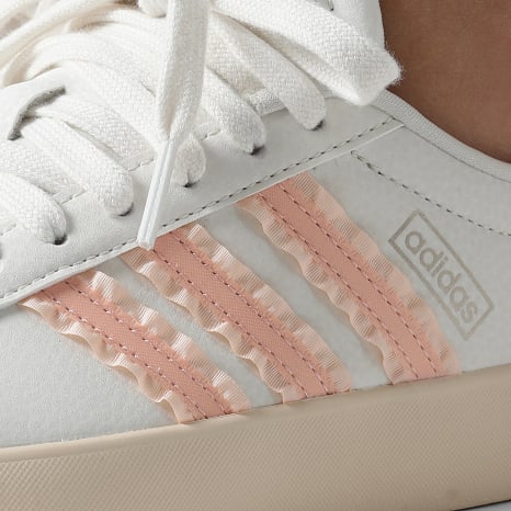 Adidas Performance - Zapatillas Mujer VL Court 3.0 IH6602 Core White Blush Pink Cyber Metallic