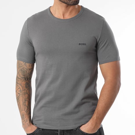 BOSS - Pack de 3 Camisetas 50532468 Blanco Azul Claro Gris Antracita