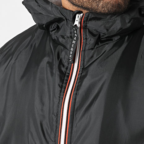 Paname Brothers - Parka con Capucha Larga Sacha Long Negra
