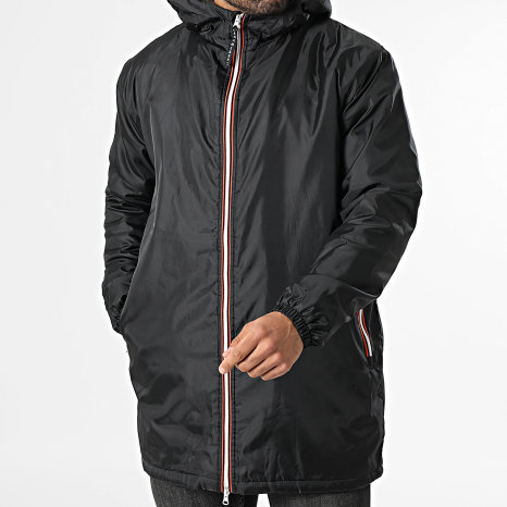 Paname Brothers - Parka con Capucha Larga Sacha Long Negra