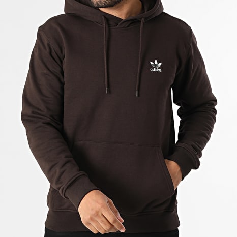 Adidas Originals - Sudadera Capucha Essential KE1144 Marrón Oscuro