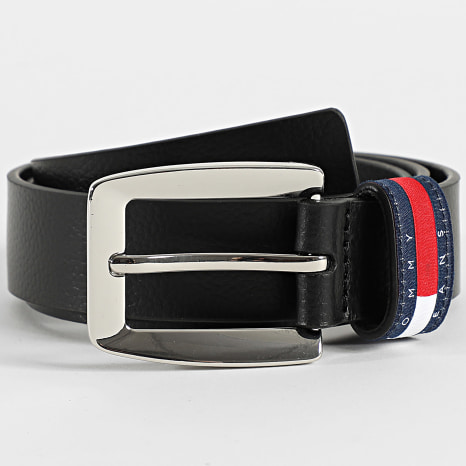 Tommy Jeans - Cinturón Bold Flag 8099 Negro