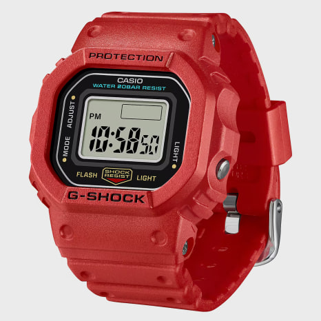 G-Shock - Anel Relógio G-Shock DWN-5600-4ER Vermelho