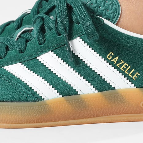 Adidas Originals - Zapatillas Mujer Gazelle Indoor J JS3800 Verde Core Calzado Blanco Gum 2