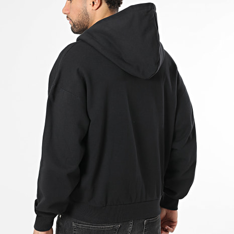 Adidas Originals - Sudadera con capucha y cremallera a bandas Essential JC9579 Negro