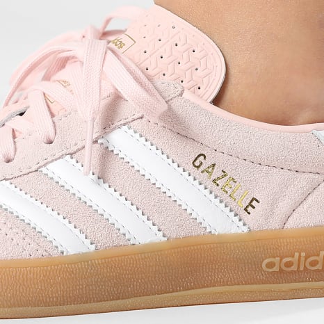 Adidas Originals - Zapatillas Mujer Gazelle Indoor W IH5484 Rosa Arenoso Mel Blanco Calzado Gum 3