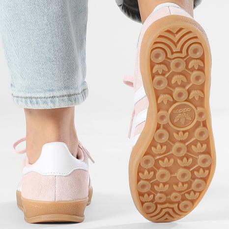 Adidas Originals - Zapatillas Mujer Gazelle Indoor W IH5484 Rosa Arenoso Mel Blanco Calzado Gum 3