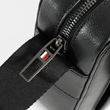Tommy Hilfiger - Sacoche Business Leather Camera Bag 4017 Noir