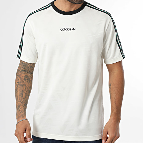 Adidas Originals - Tee Shirt Jacquard Jersey KE2139 Beige Noir