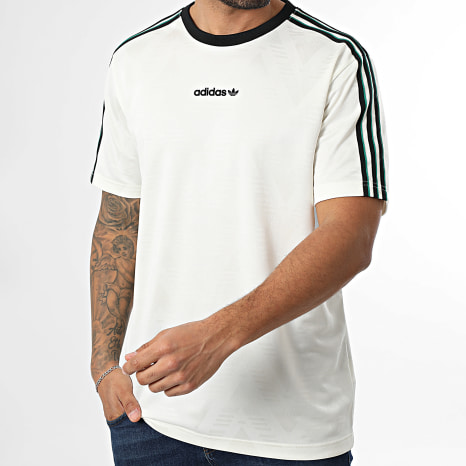 Adidas Originals - Tee Shirt Jacquard Jersey KE2139 Beige Noir