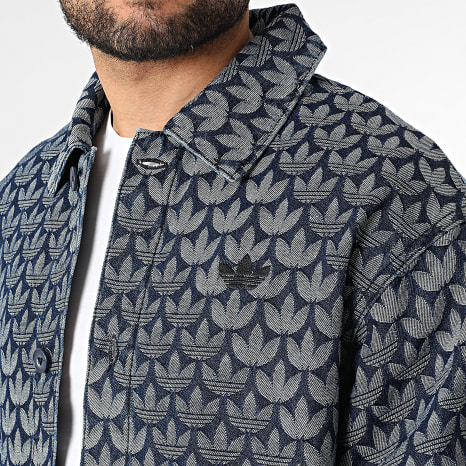 Adidas Originals - Surchemise Jean Monogram KD0397 Bleu Brut