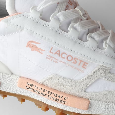 Lacoste - Baskets Femme Elite Active 126 White Light Pink