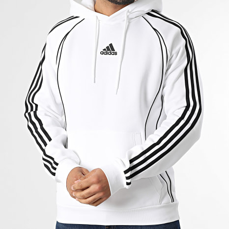 Adidas Performance - Sudadera con capucha A Rayas Teamgeist KD5878 Blanco