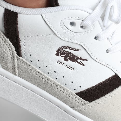 Lacoste - Baskets T-Clip Set 126 White Dark Brown