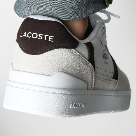 Lacoste - Baskets T-Clip Set 126 White Dark Brown
