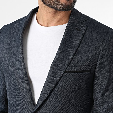 Mackten - Chaqueta blazer 240 azul marino jaspeado