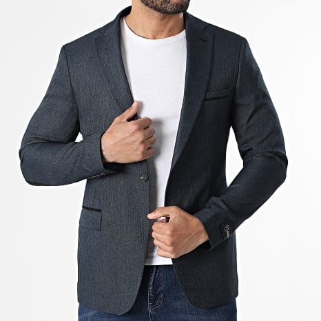 Mackten - Chaqueta blazer 240 azul marino jaspeado