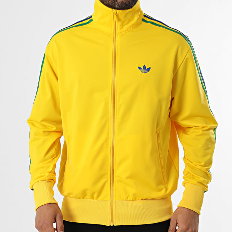 Adidas Originals - Veste Zippée A Bandes Firebird KD3848 Jaune