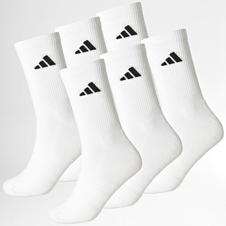 Adidas Performance - Pack de 6 pares Calcetines Essential Crew KE5498 Blanco Negro