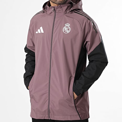 Adidas Sportswear - Jacket Zip Hoodie Real Madrid JZ8988 Purple