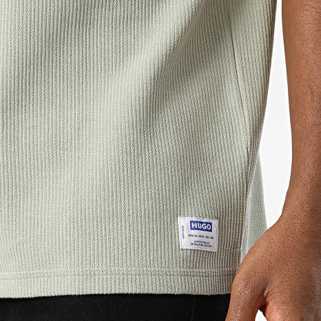 Hugo Azul - Camiseta Oversize Nuwaffle 50534434 Verde Claro