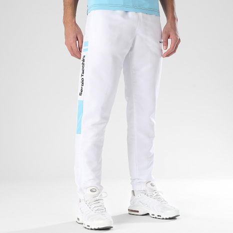 Sergio Tacchini - Pantalón chándal Termoli 41559 Blanco Azul Claro