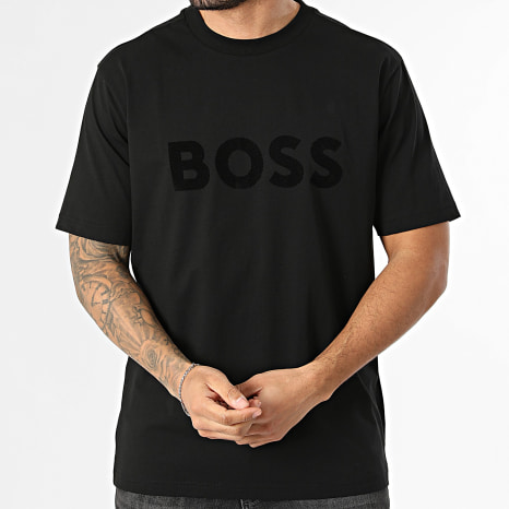 BOSS - T-Shirts Oversize Iconic Logo 50553636 Black - Ryses