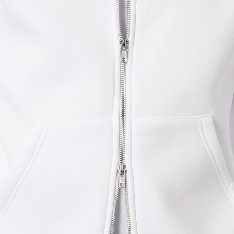 LBO - Ensemble Sweat Zippé Capuche Et Pantalon Jogging 4119 Blanc