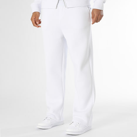 LBO - Ensemble Sweat Zippé Capuche Et Pantalon Jogging 4119 Blanc