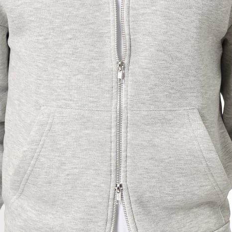 Classic Series - Sweat Zippé Capuche 4129 Gris Chiné