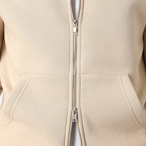 LBO - Sweat Zippé Capuche 4130 Beige