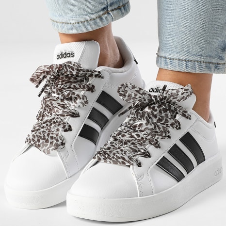 Adidas Performance - Zapatillas Mujer Grand Court 3.0 J JP9365 Footwear White Core Black x SUPERLACED