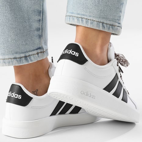 Adidas Performance - Zapatillas Mujer Grand Court 3.0 J JP9365 Footwear White Core Black x SUPERLACED