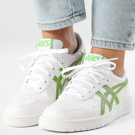 Asics - Sapatilhas Mulher Japan S GS 1204A007 Branco Verde Intenso