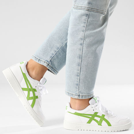 Asics - Sapatilhas Mulher Japan S GS 1204A007 Branco Verde Intenso