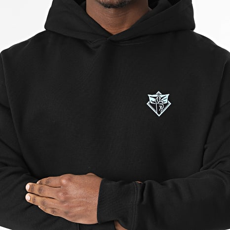 Séries TV et Films - Sweat Capuche Relaxed Gojo Noir