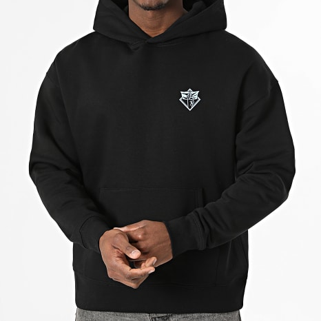Séries TV et Films - Sweat Capuche Relaxed Gojo Noir