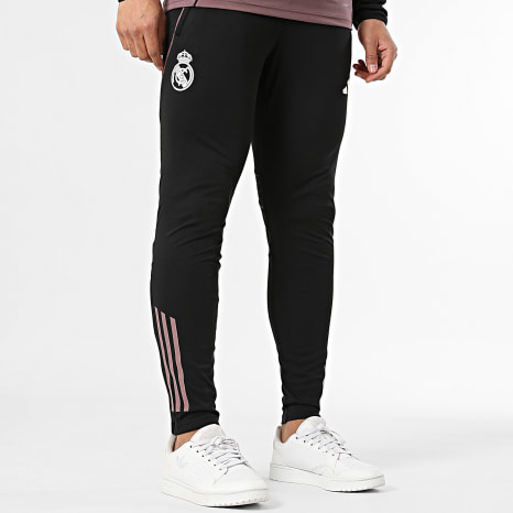 Adidas Performance - Conjunto Camiseta de Manga Larga y Pantalón de chándal Real Madrid JZ9015 JZ9011 Violeta Negro