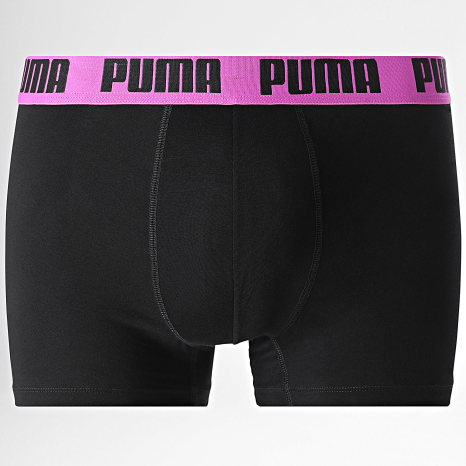 Puma - Pack van 2 boxers 701226387 Zwart Roze Fuchsia