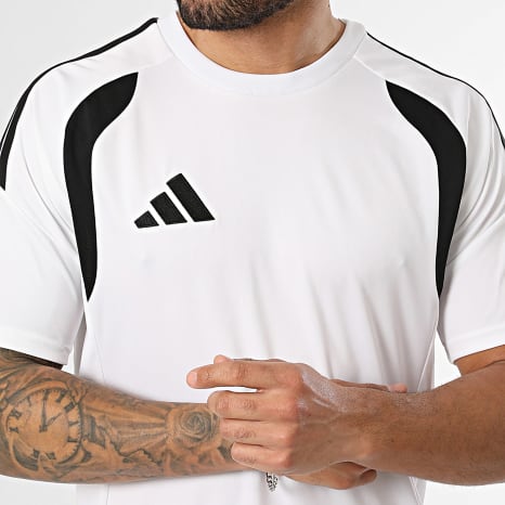 Adidas Sportkleding - Co-ord Set T-Shirt En Joggingbroek Short Met Strepen Tiro 26 KB1352 KA8775 Wit Zwart