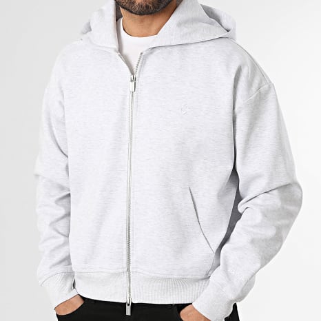Sixth June - Sudadera Con Capucha Con Cremallera 910 Gris Claro Jaspeado