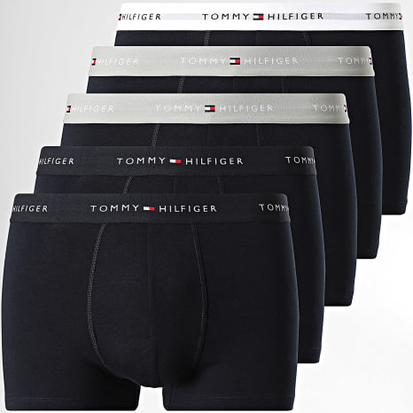 Tommy Hilfiger - Pack de 5 Boxers 3893 Azul Marino Gris Blanco