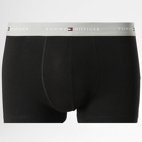 Tommy Hilfiger - Pack de 3 Boxers 3890 Negro Gris Blanco